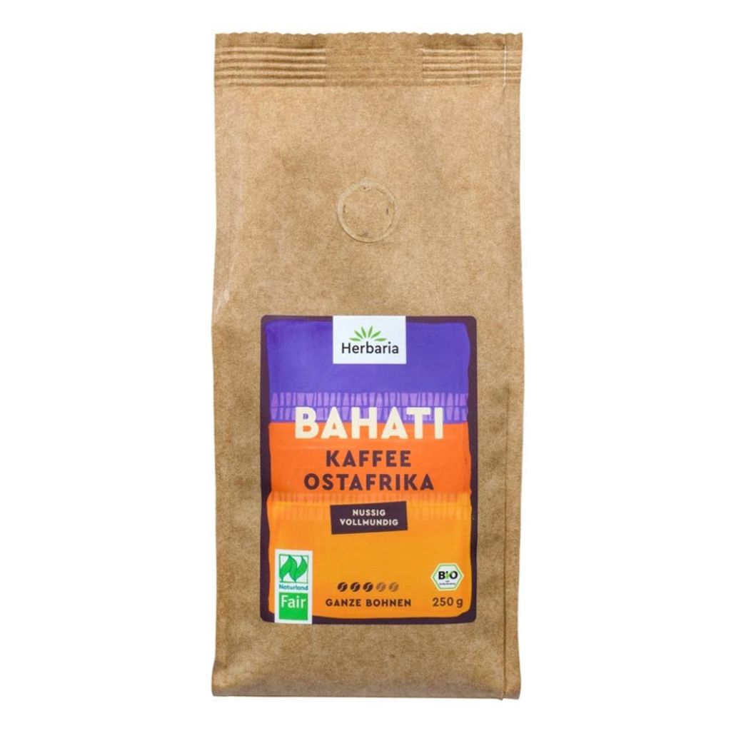 Herbaria Coffee BAHATI whole bean - Naturland Fair 250g