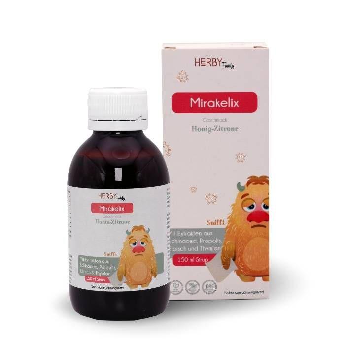 Herby Family® Mirakelix syrup for children - beneficial during cold phases
