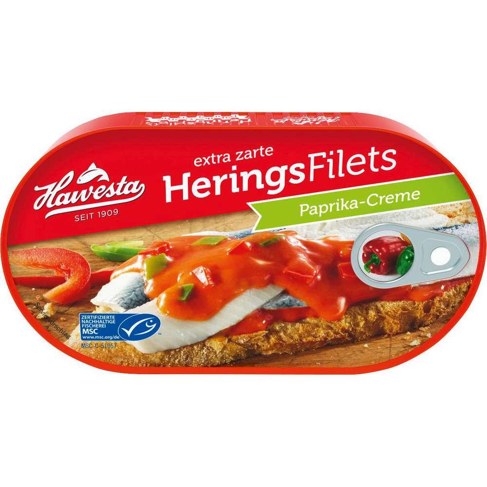 herring fillet, peppers