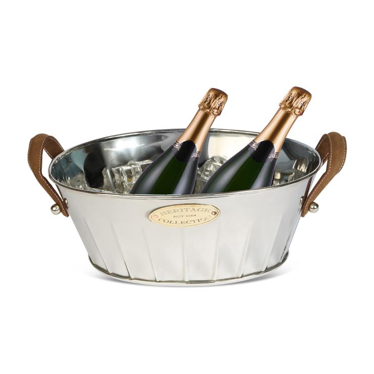 Heritage Champagne Cooler With Leather Handle