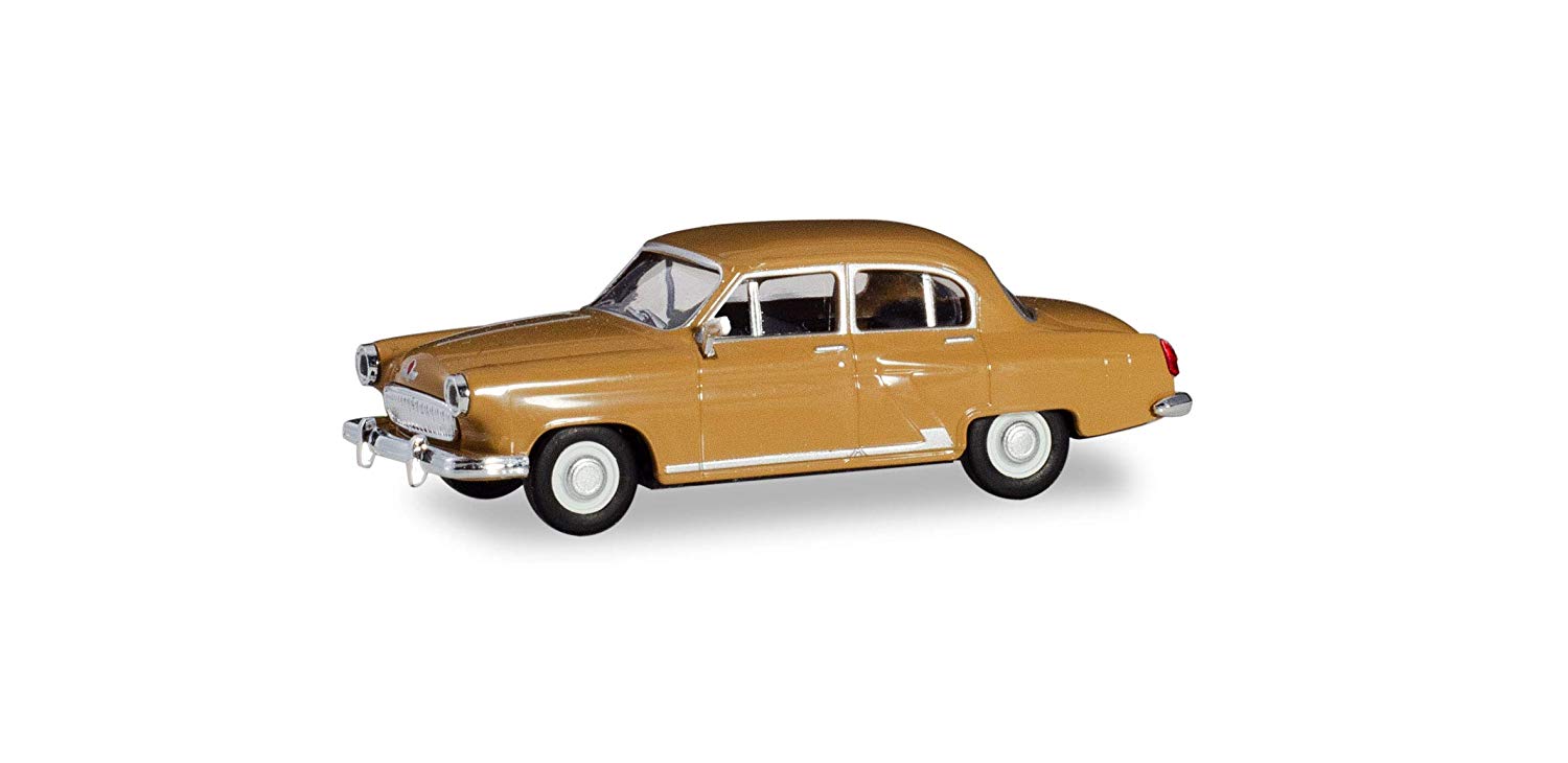 Herpa Miniaturmodelle GmbH Herpa 023283-004 Wolga M 21 Car for Crafts and Collecting Brown / Beige