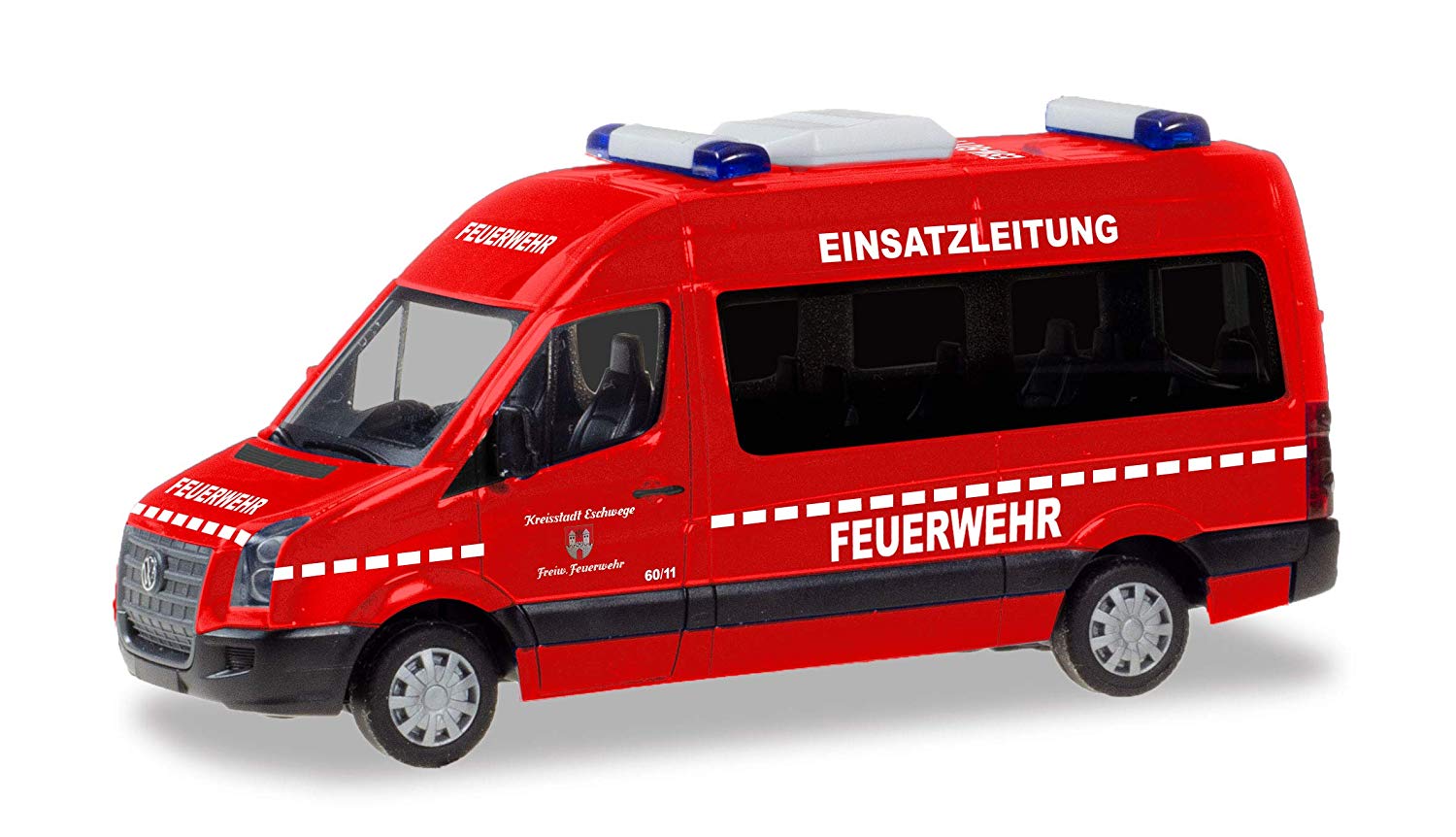 Herpa Miniaturmodelle GmbH Herpa 094597 Vw Crafter Bus Hd Operation Cable Fire Brigade Eschwge Multi-C