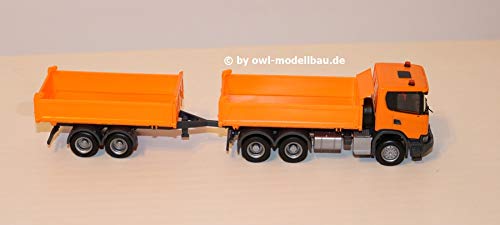 Herpa 309738 Scania Cg 17 6 X 6 Tandem Construction Tipper Hanging Cable Mu