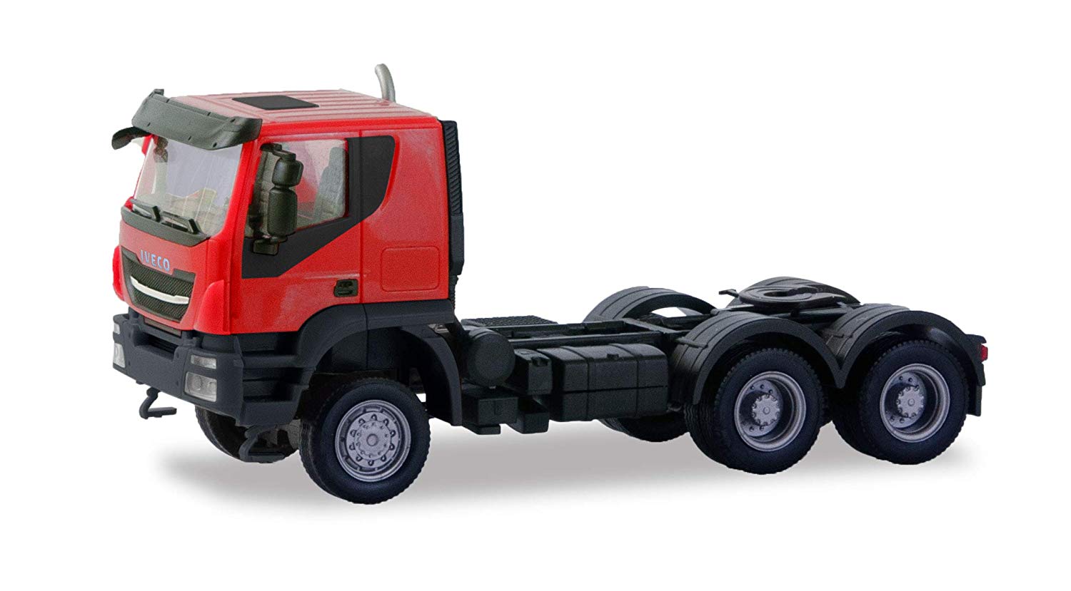 Herpa 310581 Iveco Trakker Tractor 6×6, red truck to Tinker and Collect, bl