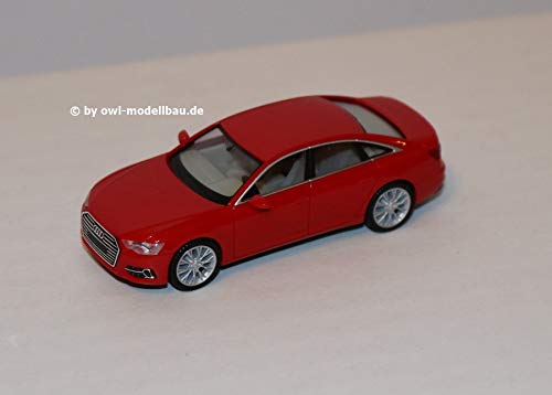 Herpa Miniaturmodelle GmbH Herpa 430630-002 Audi A6 Sedan Metallic Red