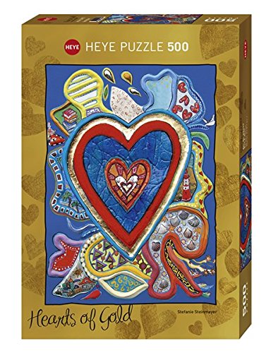Heye 29707 Jigsaw Puzzle 500 Pieces – Stefanie Stein Mayer, Hearts Of Gold,