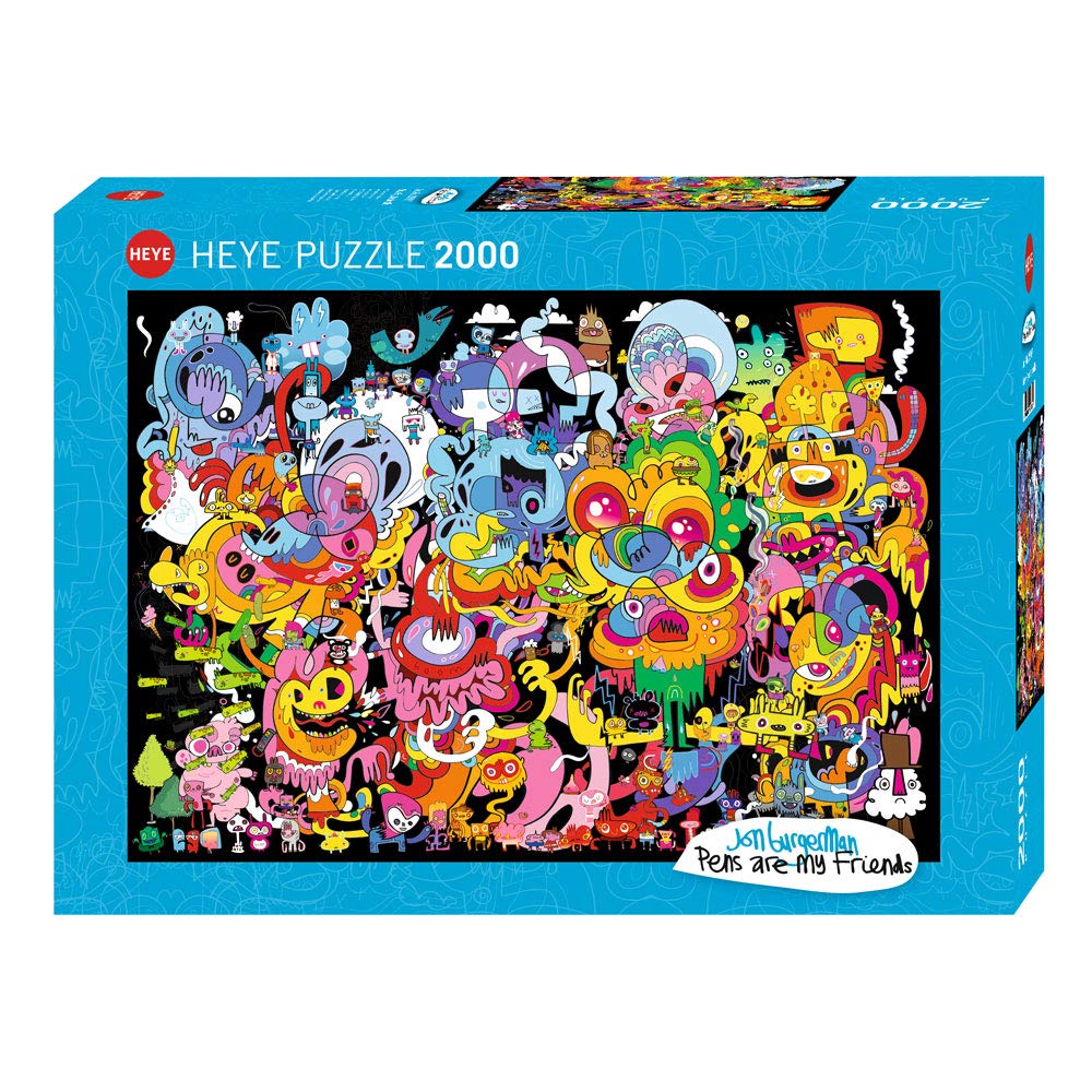 Heye 29767 New Psychedoodlic Standard By Jon Burgerman Jigsaw Puzzle 2,000 