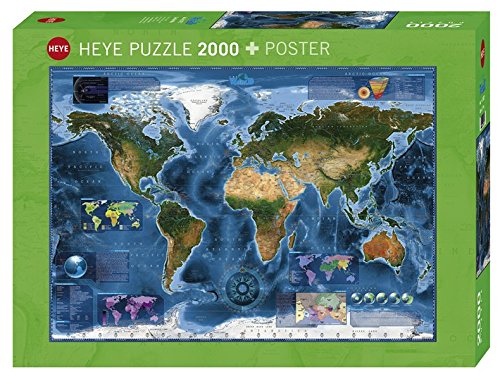 Heye 29797 Satellite Map Standard Rajko Zigic – Includes Poster – Jigsaw Pu
