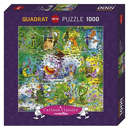 Heye 29799 Wildlife Square, Guillermo Mordillo 1000 Piece Jigsaw Puzzle