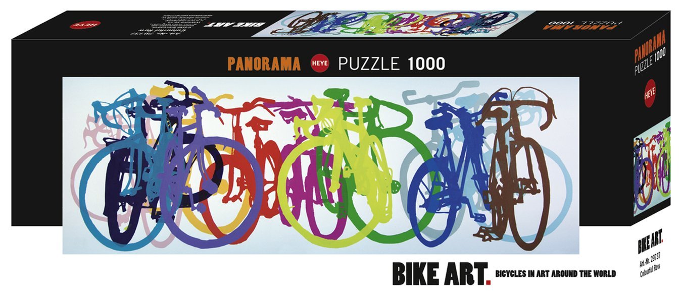Heye Colourful Row Panorama Puzzles (1000-Piece, Multi-Colour)