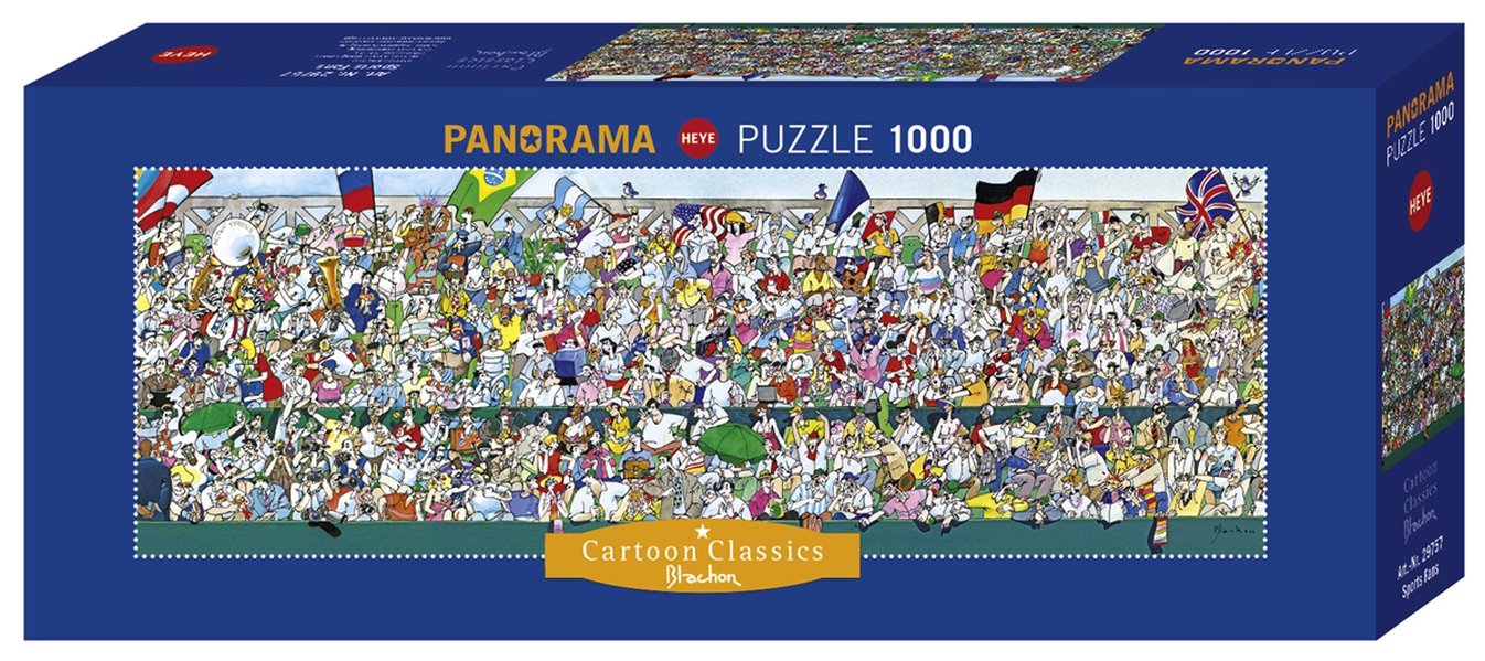 Heye "Sports Fans Blachon" Panorama Puzzles (1000-Piece, Multi-Colour)