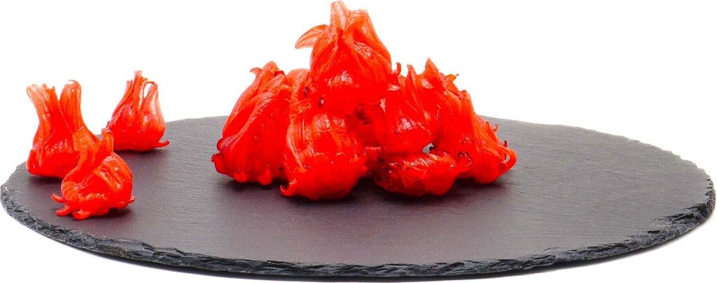 Hibiscus flowers (dried, sweetened): 250g Size: 250g
