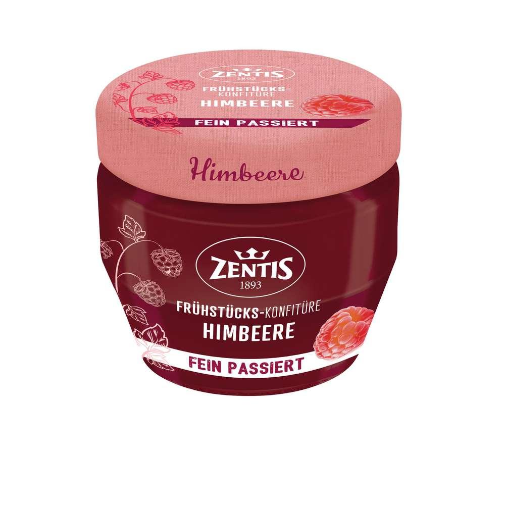 Raspberry breakfast jam, finely strained