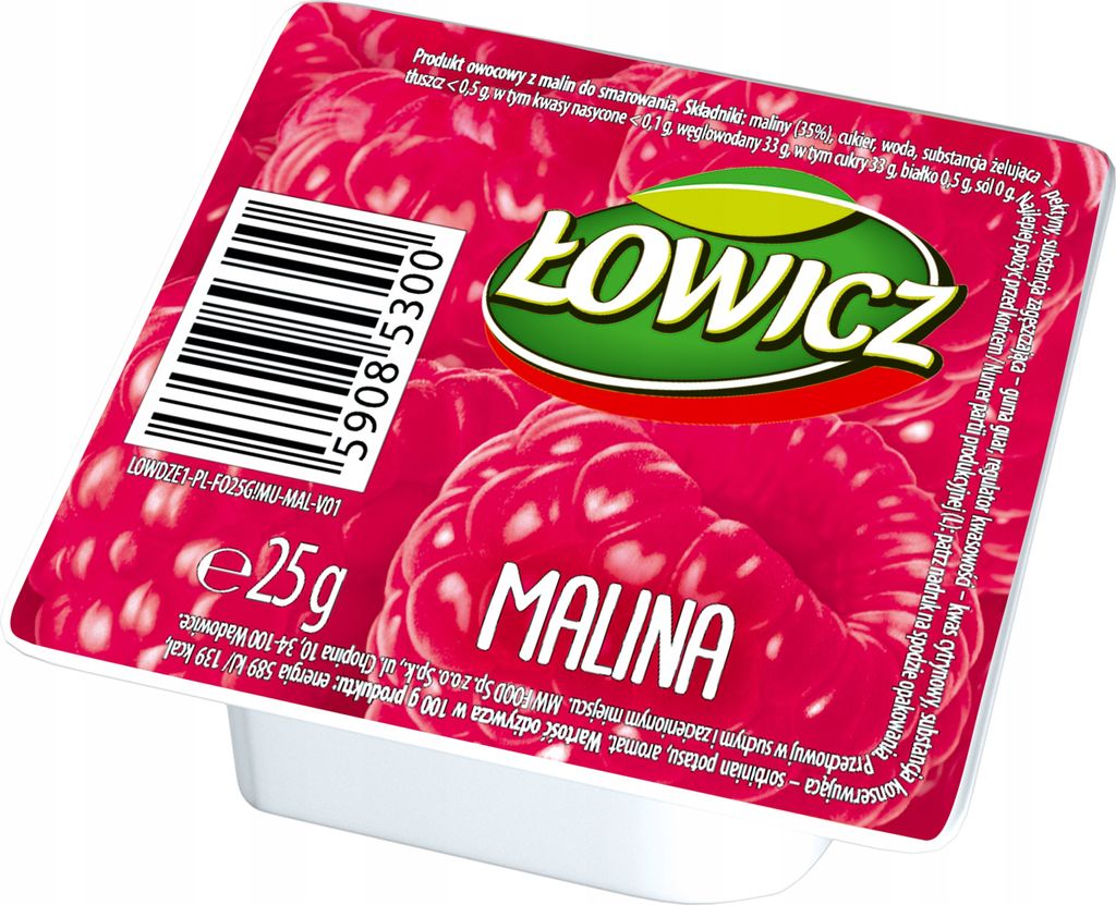 Himbeerkonfitüre Monoporation 25g - Łowicz