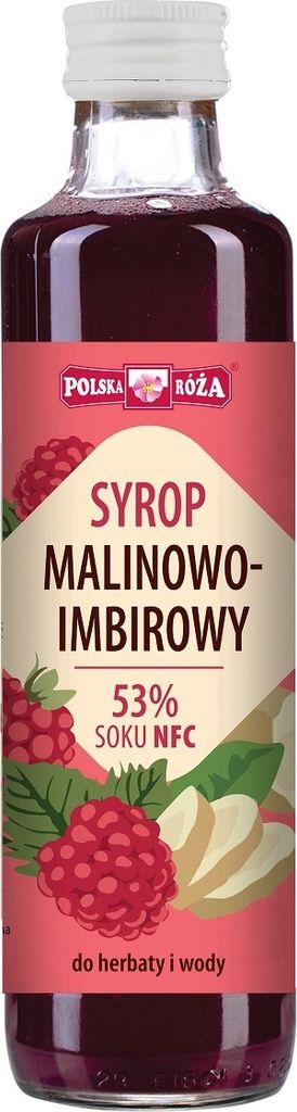 HIMBEERSIRUP MIT INGWER 250 ml - POLNISCHE ROSE