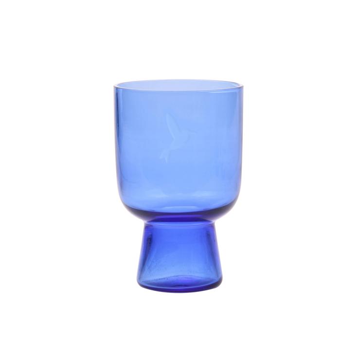 Hkliving Engraved Water Glass Blue