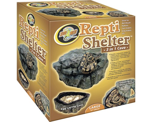 Cave Zoo Med 3 in 1 Repti Shelter, Large