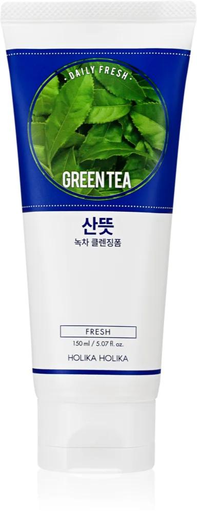 Holika Holika Daily Fresh Green Tea cleansing foam to reduce sebum production with green tea