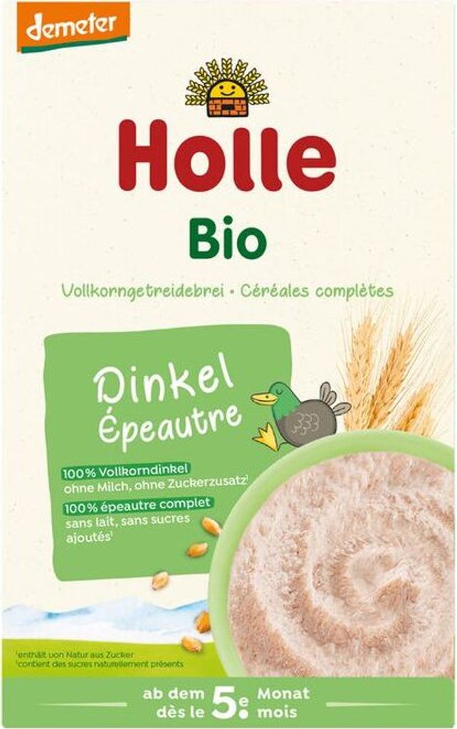 Holle Vollkorngetreidebrei Dinkel -- 250g x 6  - 6er Pack VPE