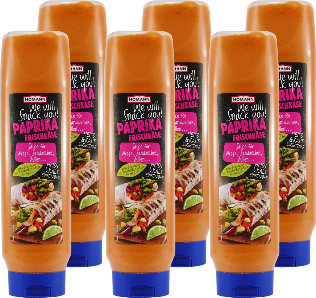 Homann Paprika Cream Cheese Sauce (6 x 875ml)