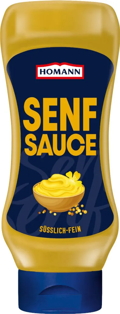Homann mustard sauce vegan spicy sauce squeeze bottle 430ml