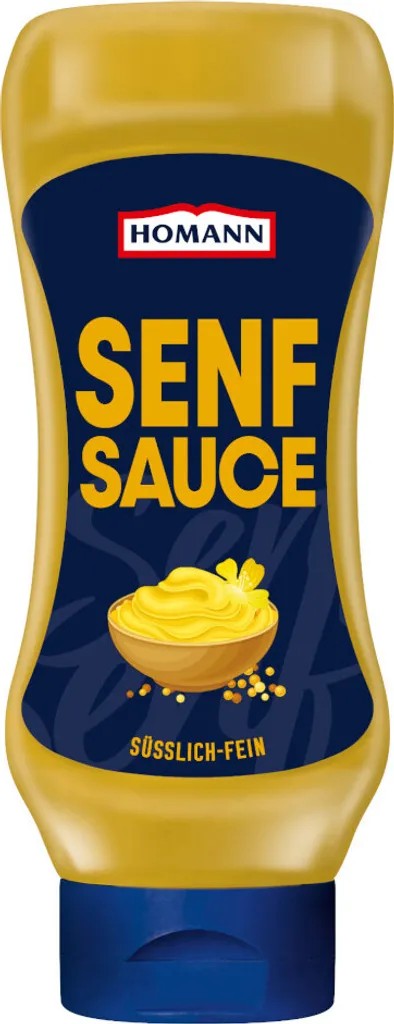 Homann mustard sauce vegan spicy sauce squeeze bottle 430ml
