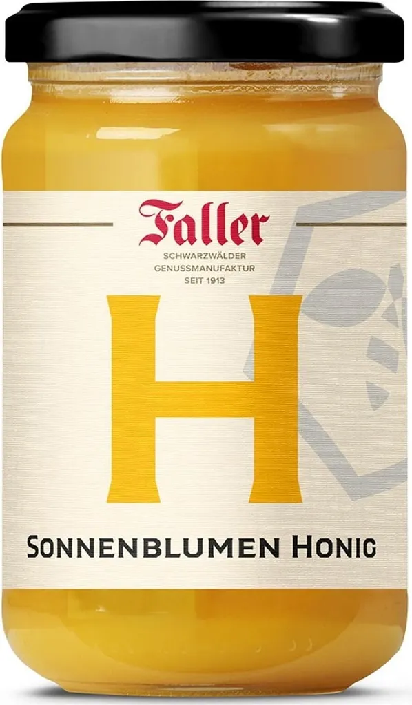 Honig von der Schwarzwälder Genussmanufaktur Faller, Sonnenblumen Honig 380 Gramm