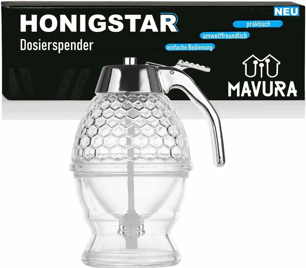 HONIGSTAR honey dispenser honey pot doser honey bulb syrup dosing dispenser