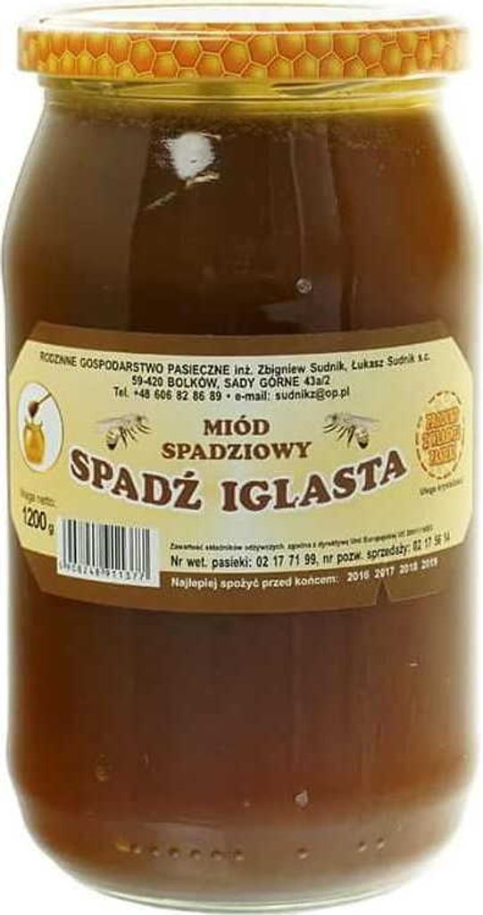 Honigtau Honig 1200g Rodzinna Pasieka Sudnik