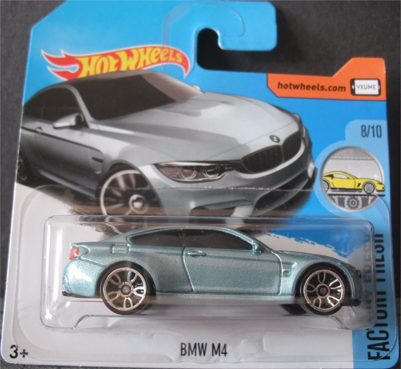 Mattel Hot Wheels HW 2017 Factory Fresh BMW M4 Silver Blue 154/365 (Short Card