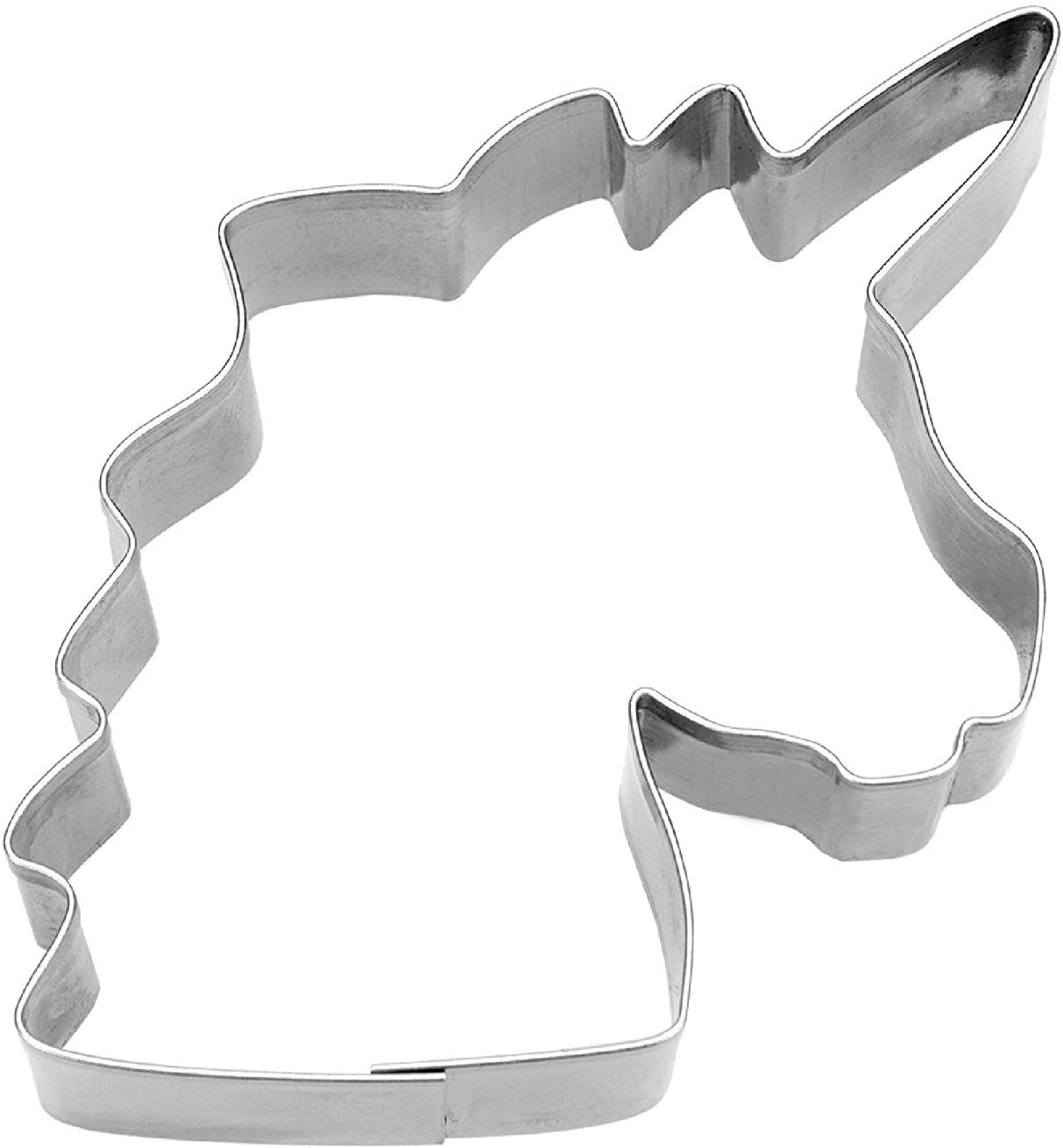 Staedter Städter Unicorn Cookie Cutter Stainless Steel in Silver, 8 cm