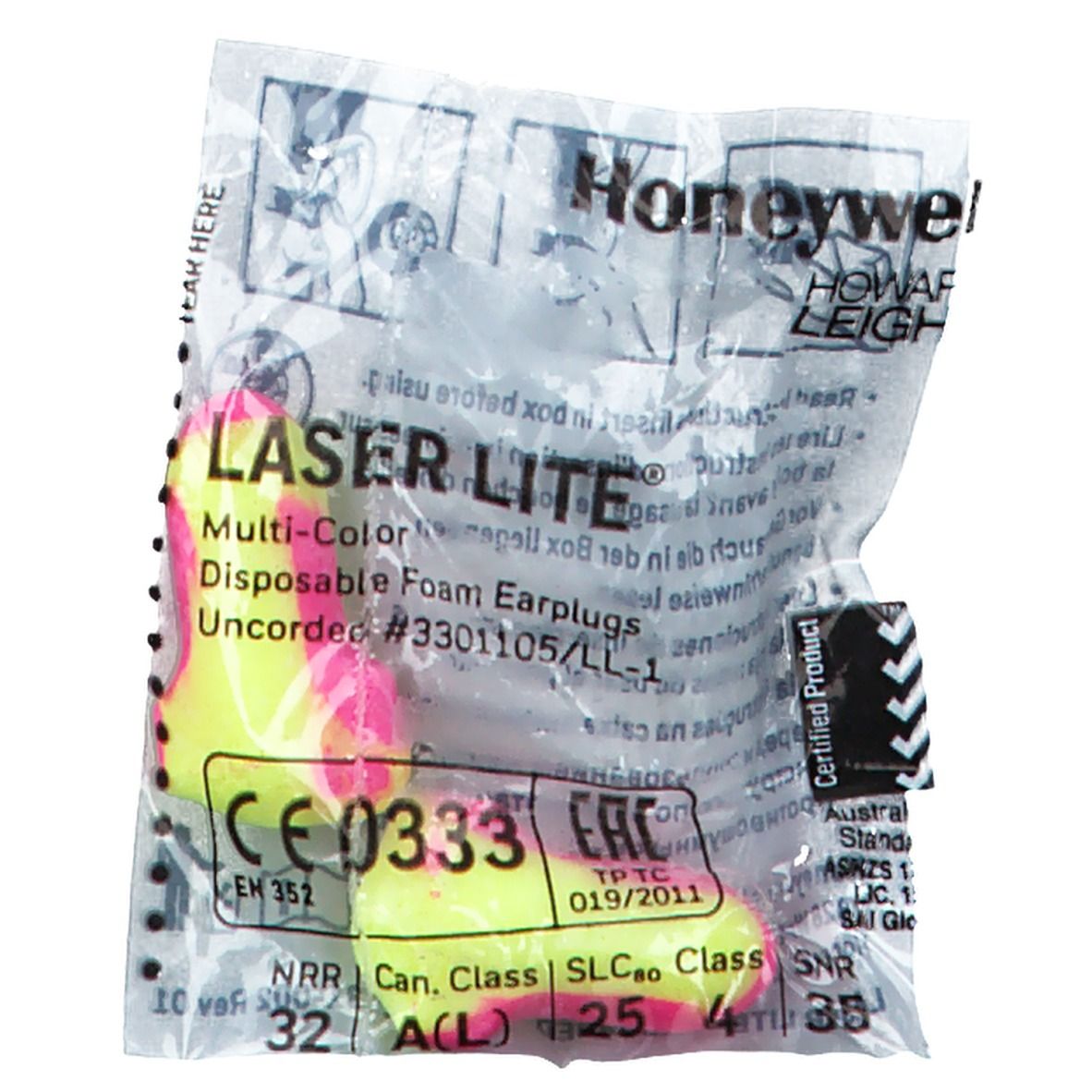 Howard Leight® Laser Lite hearing protection plug