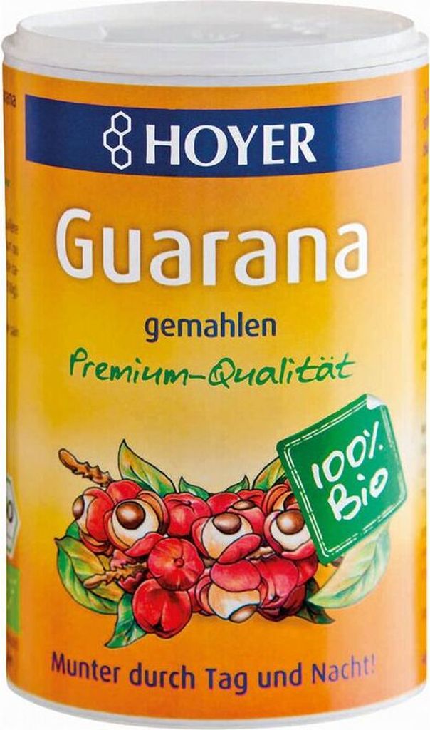 HOYER ground guarana -- 75g x 8 - pack of 8 PU