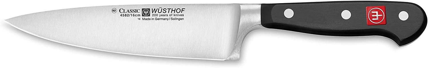 Wusthof Wüsthof chef\'s knife 16 cm, Classic (4582-7 / 16), very sharp blade, forged, stainless steel, very good kitchen knife