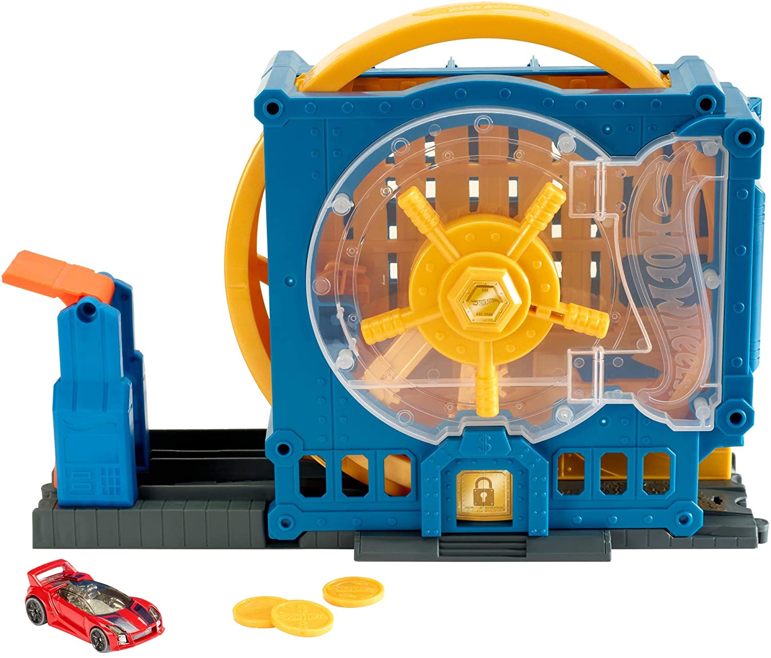 Hot Wheels Gbf96 Super Bank Break Play Set Toy For Ages 4 Years And Above M