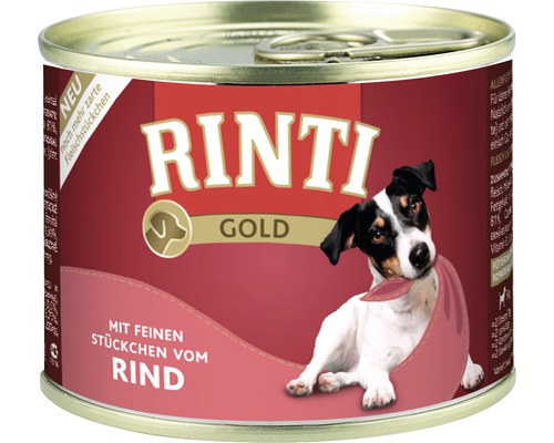 Wet dog food RINTI Gold Rind 185 g