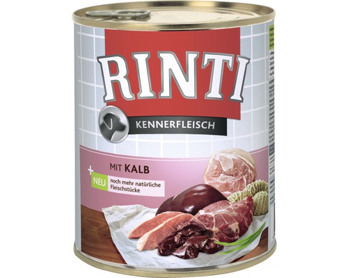 Wet dog food RINTI calf 800 g