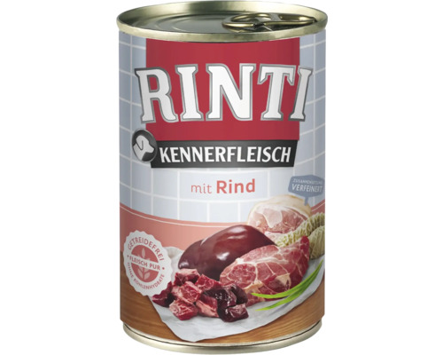 Wet dog food RINTI pure beef 400 g