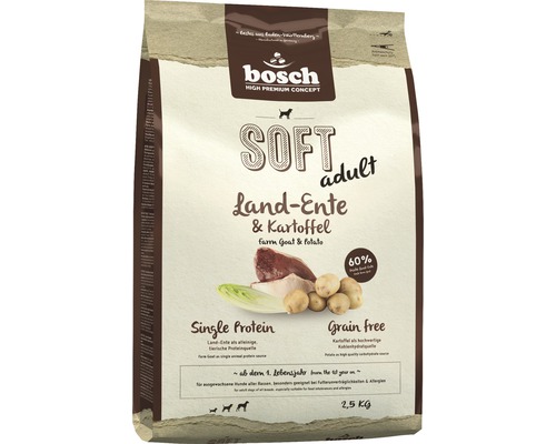 Dry dog ​​food Bosch adult Soft Duck 2.5 kg