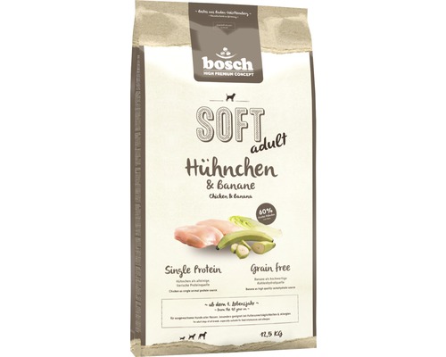 Dry dog ​​food, Bosch Soft Chicken & Banana 12.5 kg