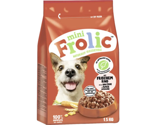 Dog food dry Frolic Mini Beef 1.5 kg