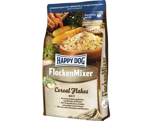 Dog food dry HAPPY DOG flakes mixer 3 kg