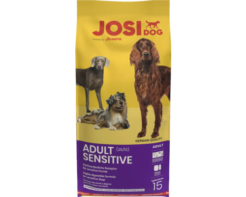 Dry dog ​​food JosiDog Adult Sensitive 15 kg for sensitive dogs