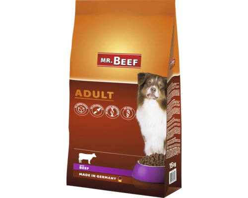 Dry dog ​​food MR.BEEF Basic 15 kg beef without genetic engineering, no industrial added sugar, no dyes, no soy Made in Germany