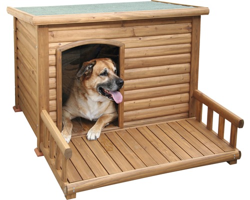 KERBL dog house with terrace 113x81x 83 cm
