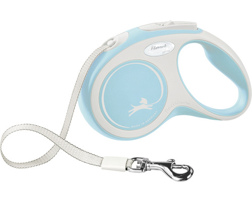 Dog leash flexi Comfort strap size. S up to 15 kg 5 m light blue
