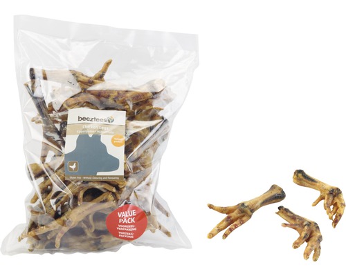 Dog snack beeztees chicken feet 500 g chew item