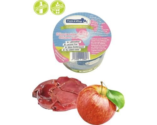 Dog snack Cold&Dog frozen yogurt chicken liver apple 90 ml dog ice cream, lactose-free, gluten-free