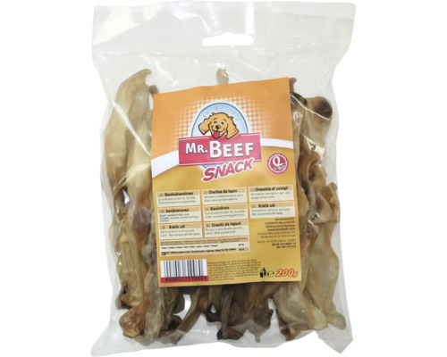 Dog snack MR. BEEF rabbit ears 200 g chew item