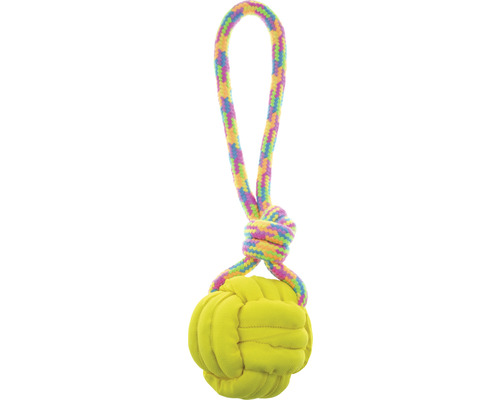 Dog toy throwing rope with ball 40 x 8 x 7 cm random color selection